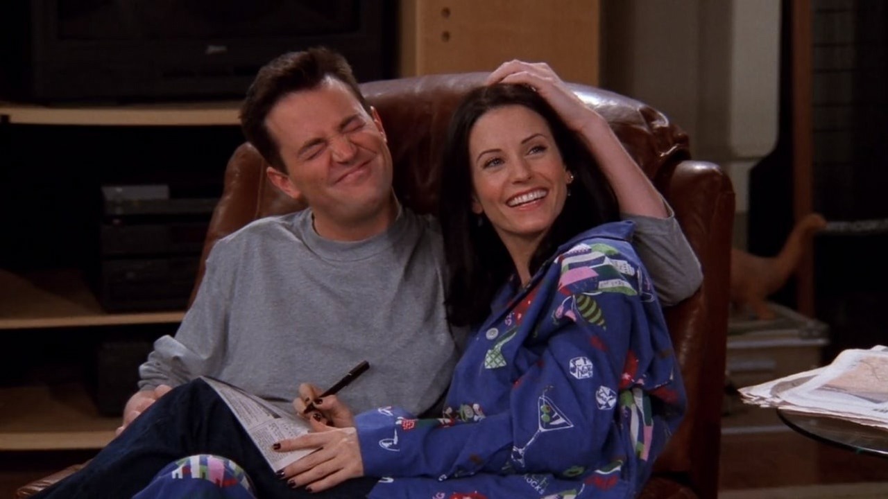 Courteney Cox o zmaganiach Matthew Perry'ego na planie Przyjaciół.