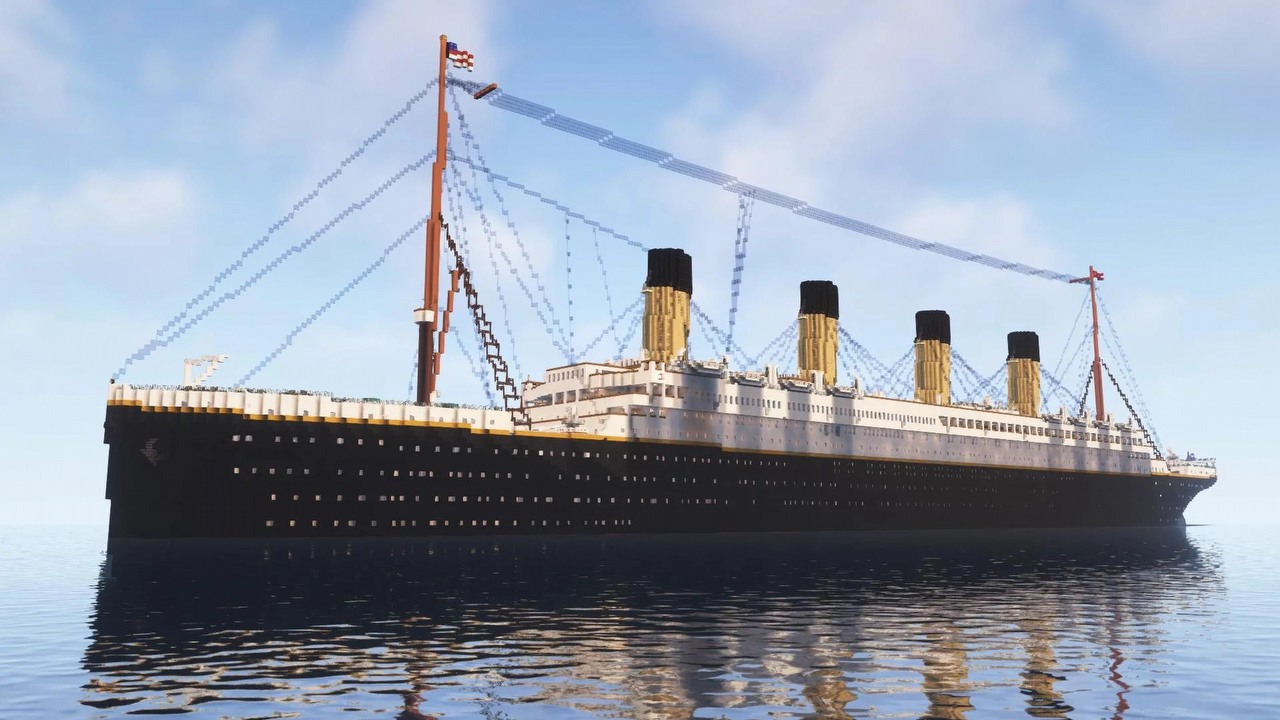 Titanic zrobiony w Minecrafcie, szalony projekt pochłonął aż 4 miesiące pracy.
