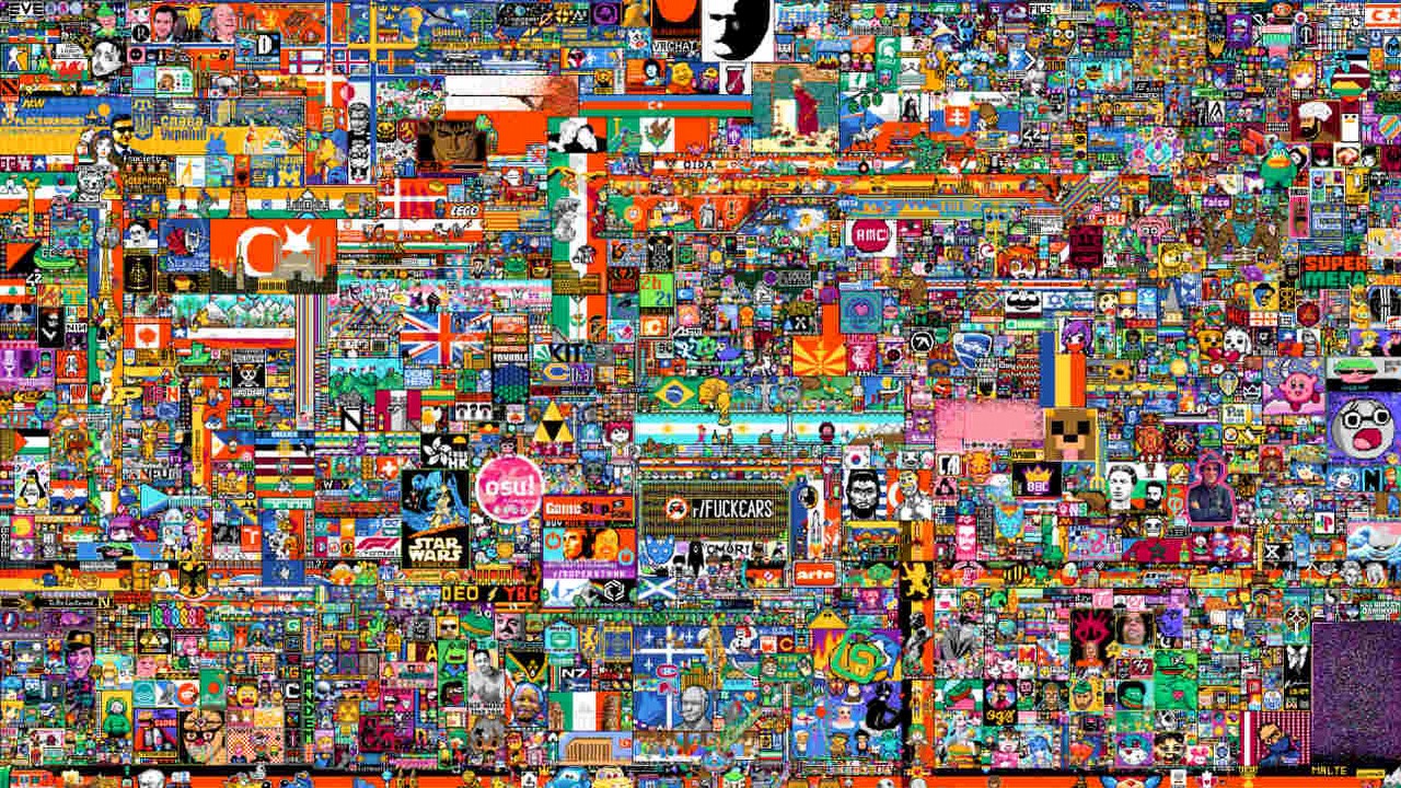 Internet pokochał wirtualne płótno na Reddicie, nie zabrakło tam gier.