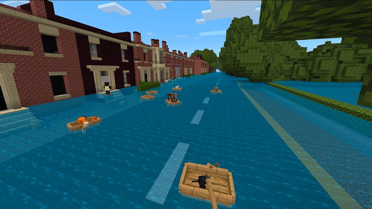 Minecraft znów edukuje; Rivercraft uczy o powodziach i zmianach klimatu.