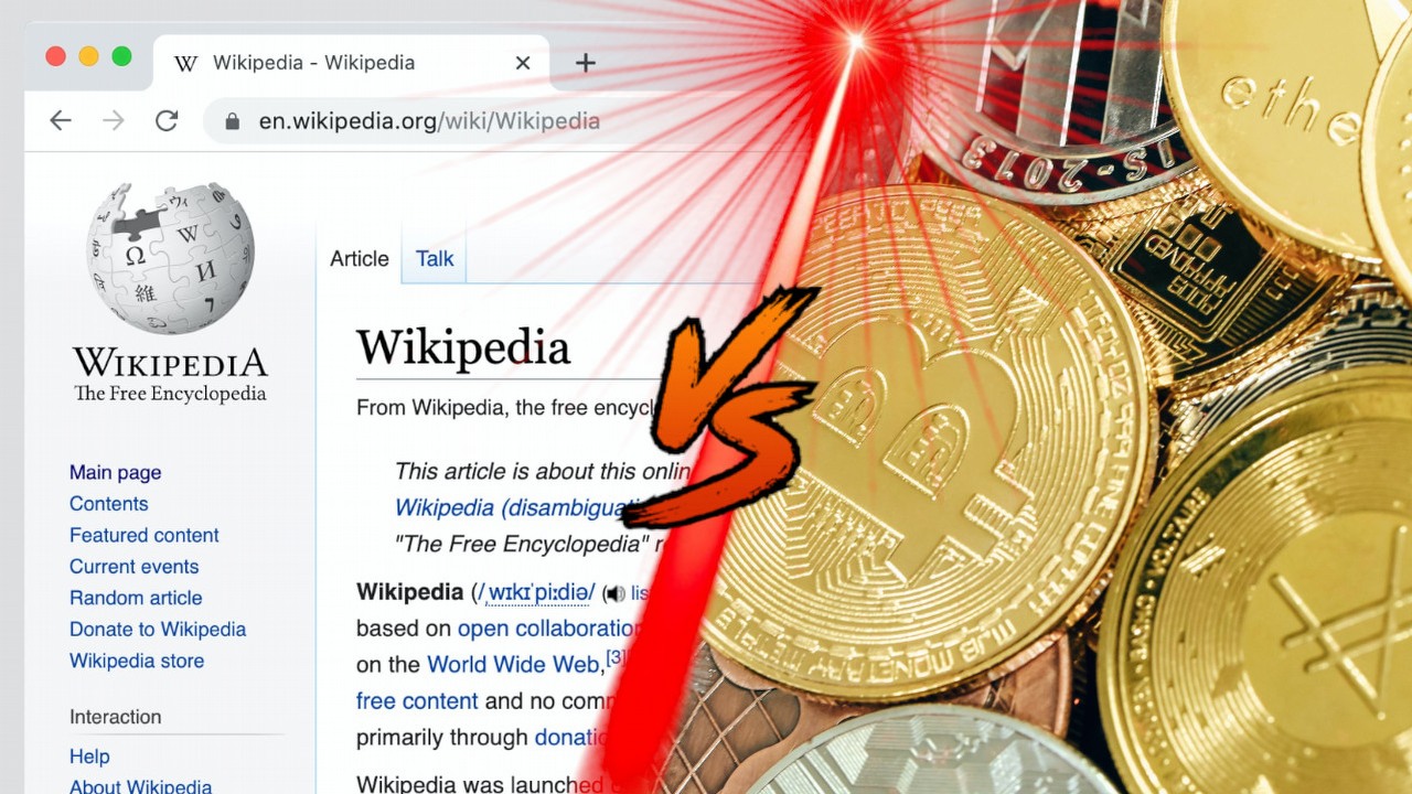 Wikipedia nie chce darowizn w kryptowalutach.