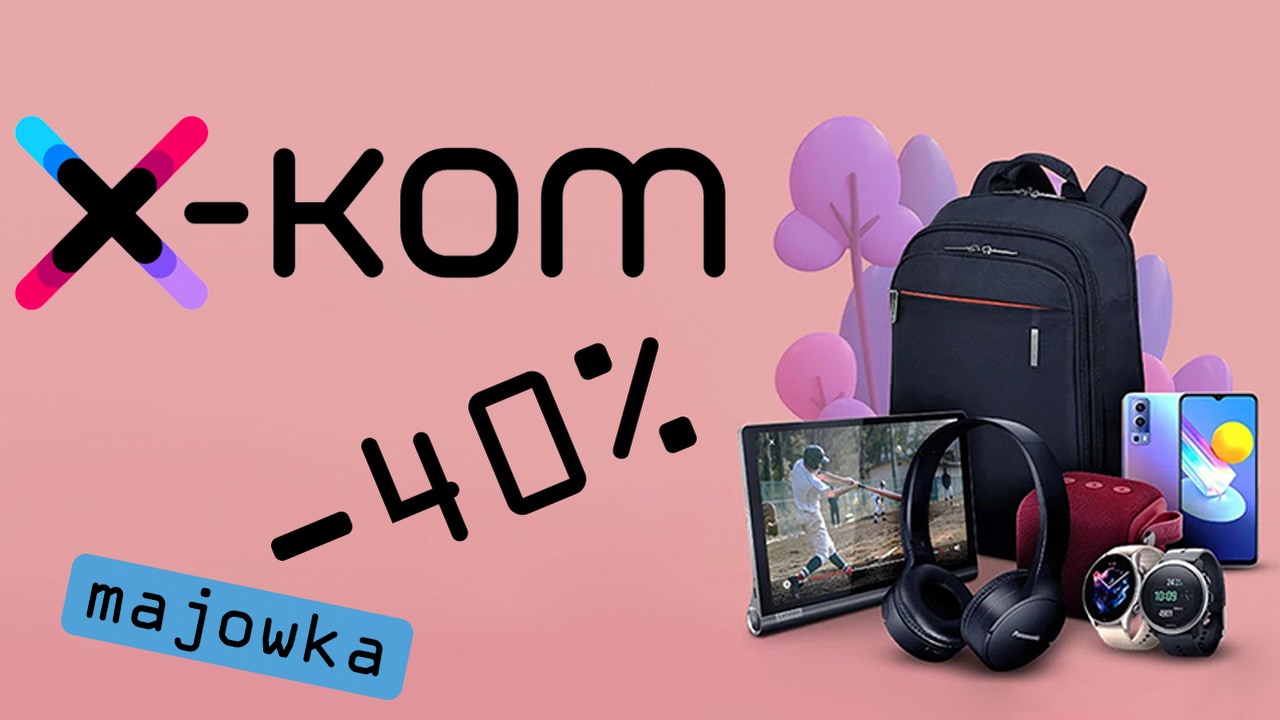 Majówka w x-kom. W promocji m.in. laptopy i smartfony.