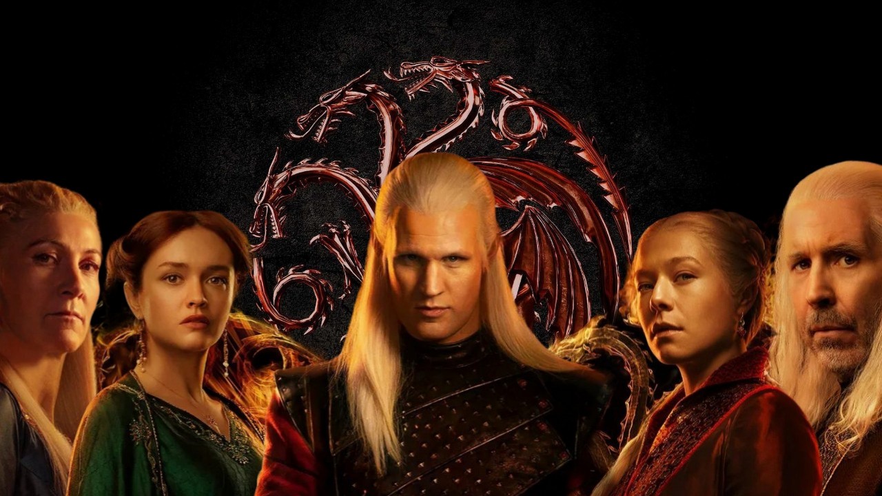 Ród smoka - drzewo genealogiczne rodu Targaryenów, źródło grafiki: Ród smoka, Ryan Condal, HBO, 2022.