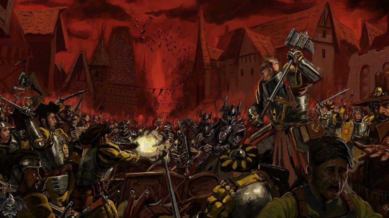 Wampiry i nekromanci w Bannerlordzie, mod przenosi grę do świata Warhammera Fantasy.