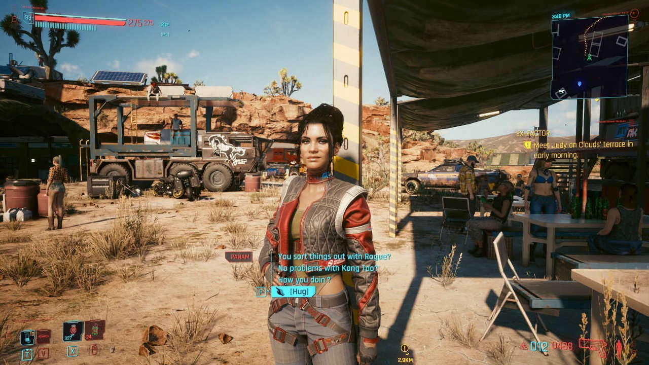 Romans z Panam ulepszony w modyfikacji do Cyberpunk 2077.