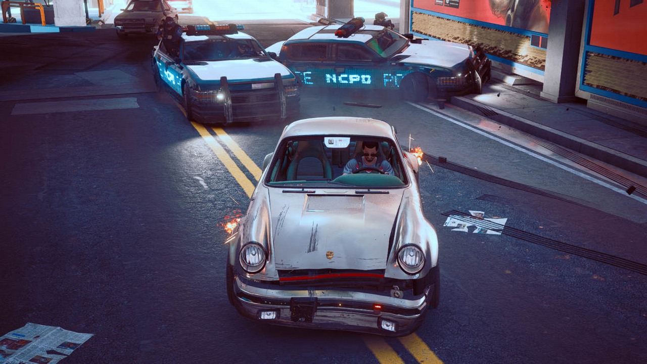 Policja w Cyberpunk 2077 - jej stan nadal załamuje graczy.