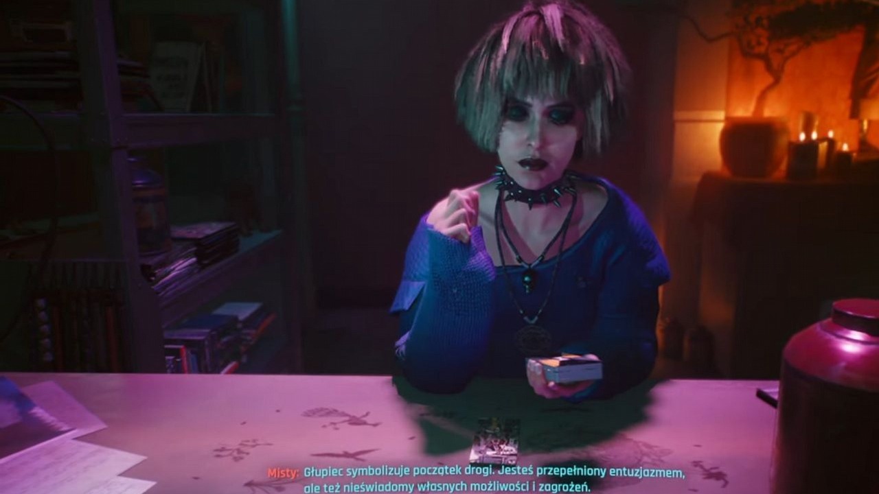 Wędrówka głupca w Cyberpunk 2077; odkrywamy przed Wami tajemnicę Tarota.