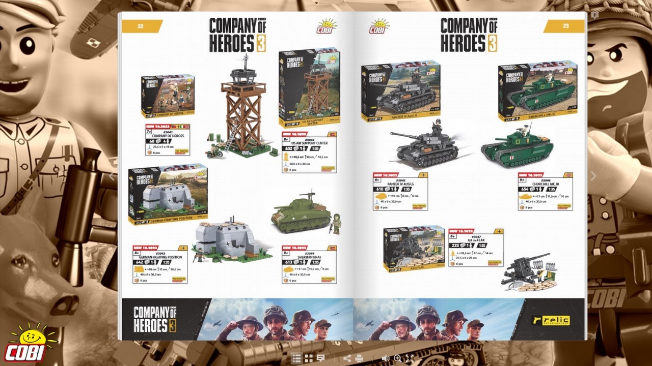 Klocki COBI Company of Heroes jeszcze w tym roku; zapowiedziano 6 zestawów.