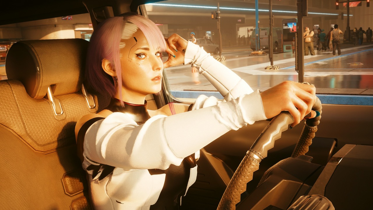 Lucy z Edgerunners w Cyberpunk 2077; to pożądana postać.