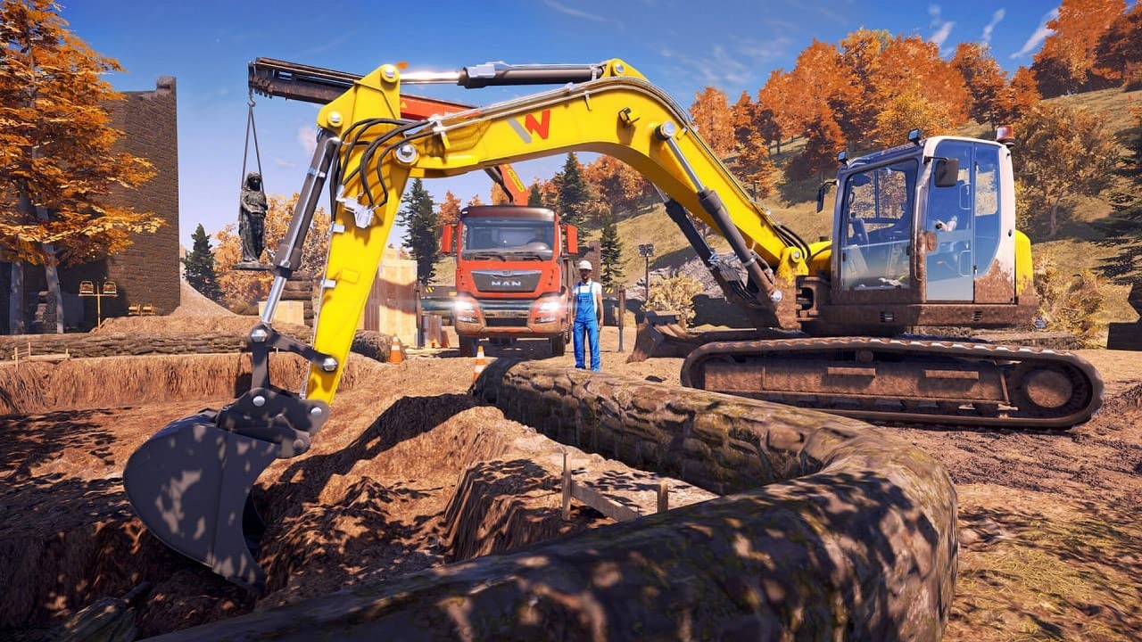Symulator placu budowy z 17 tys. osób w szczycie w dniu premiery.