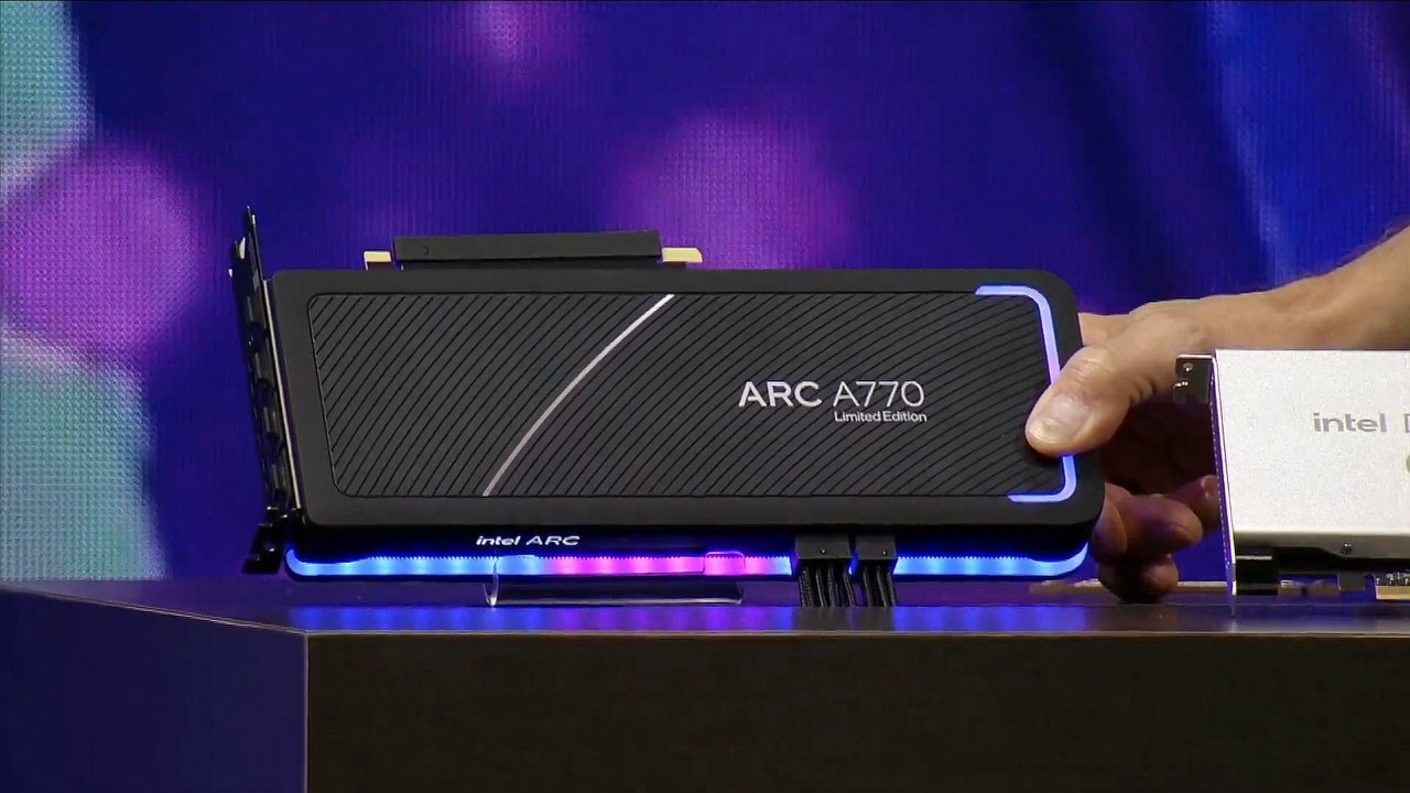 RTX 3060 od Intela - oto ARC 770. Jest cena i data premiery, źródło grafiki: Intel.