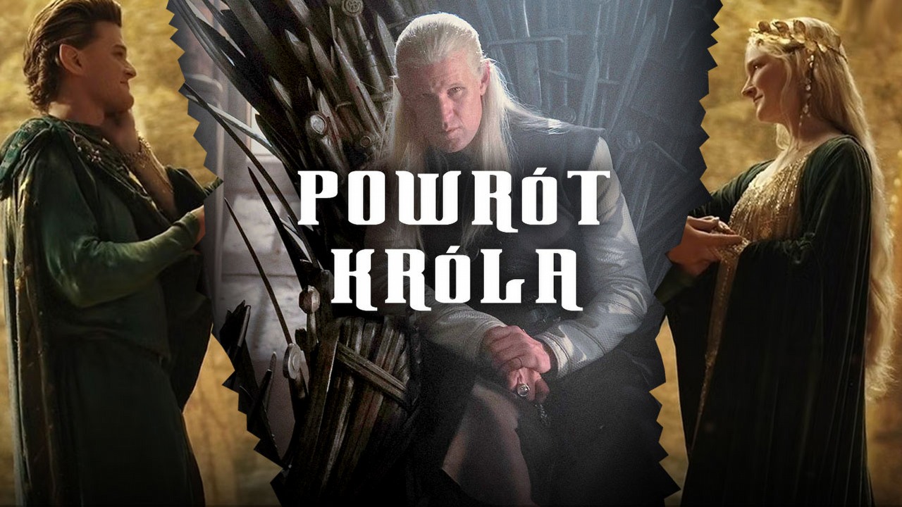Ród smoka zmiótł Pierścienie Władzy z powierzchni ziemi, źródło grafiki: Ród smoka, Władca Pierścieni: Pierścienie Władzy, HBO Max 2022/Amazon 2022.