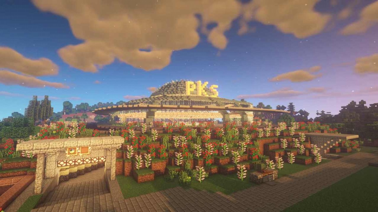 Perły architektury PRL-u w Minecrafcie; zobacz ambitny projekt Polaka, źródło grafiki: Kraina Dobrobytu/Iwan Nazwizko.