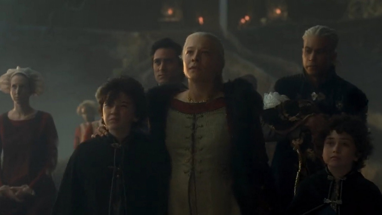 Ród smoka - poznaj dzieci Rhaenyry Targaryen i ich losy, źródło grafiki: Ród Smoka; Miguel Sapochnik; HBO; 2022.