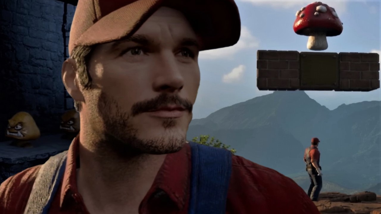 Chris Pratt jako Mario, zobacz niezwykły projekt fana platformówki, źródło grafiki: YouTube, Re-Imagined Games, 2022..