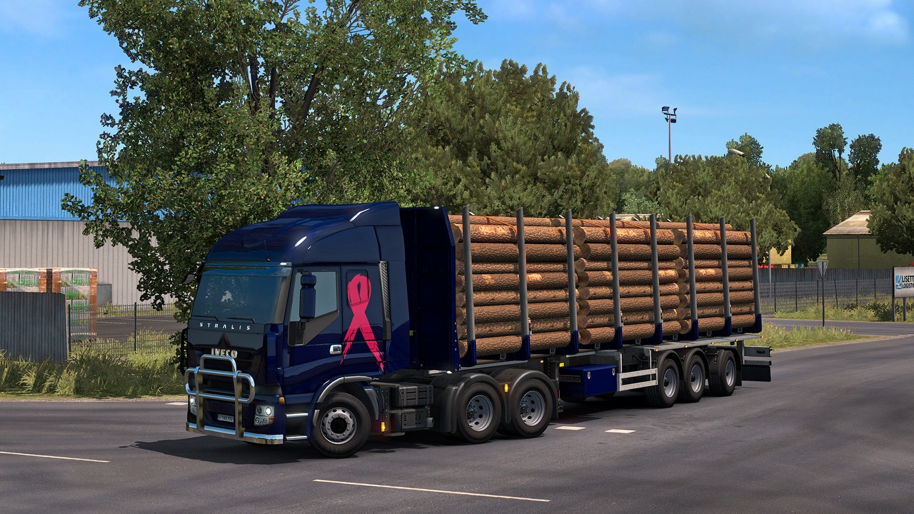 Twórcy ETS2 znów walczą z rakiem piersi; charytatywne DLC dostępne, źródło grafiki: SCS Software.