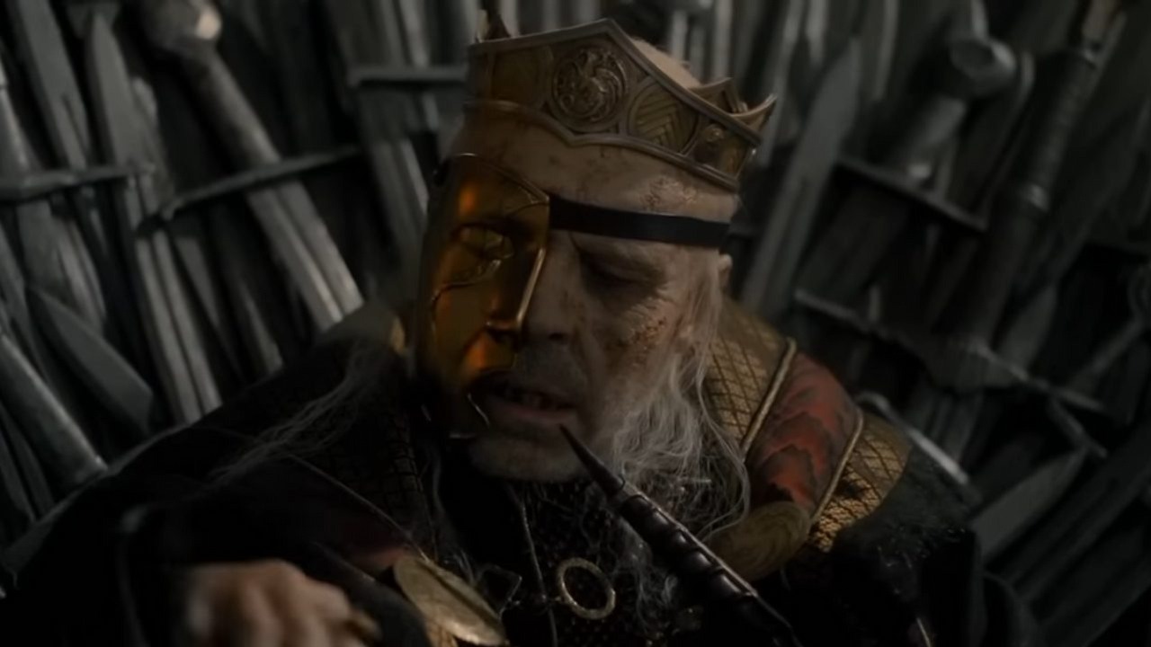 Wyjaśniamy losy Viserysa z 8. odcinka Rodu smoka i jak te wydarzenia różnią się od książek, źródło grafiki: Ród smoka, Ryan Condal i Miguel Sapochnik, HBO, 2022.