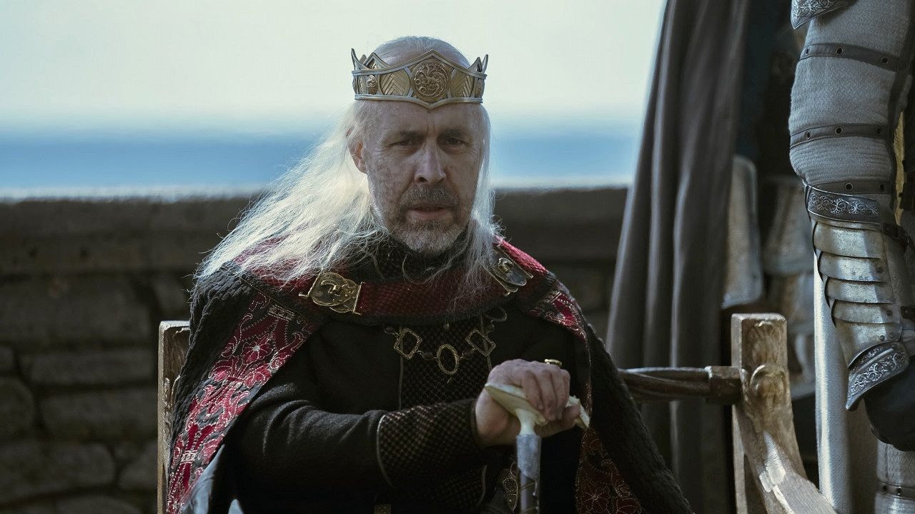 Paddy Considine z Rodu smoka wyjaśnia, dlaczego Viserys uważa, że zawiódł jako król, źródło grafiki: Ród smoka, Ryan Condal i Miguel Sapochnik, HBO, 2022.