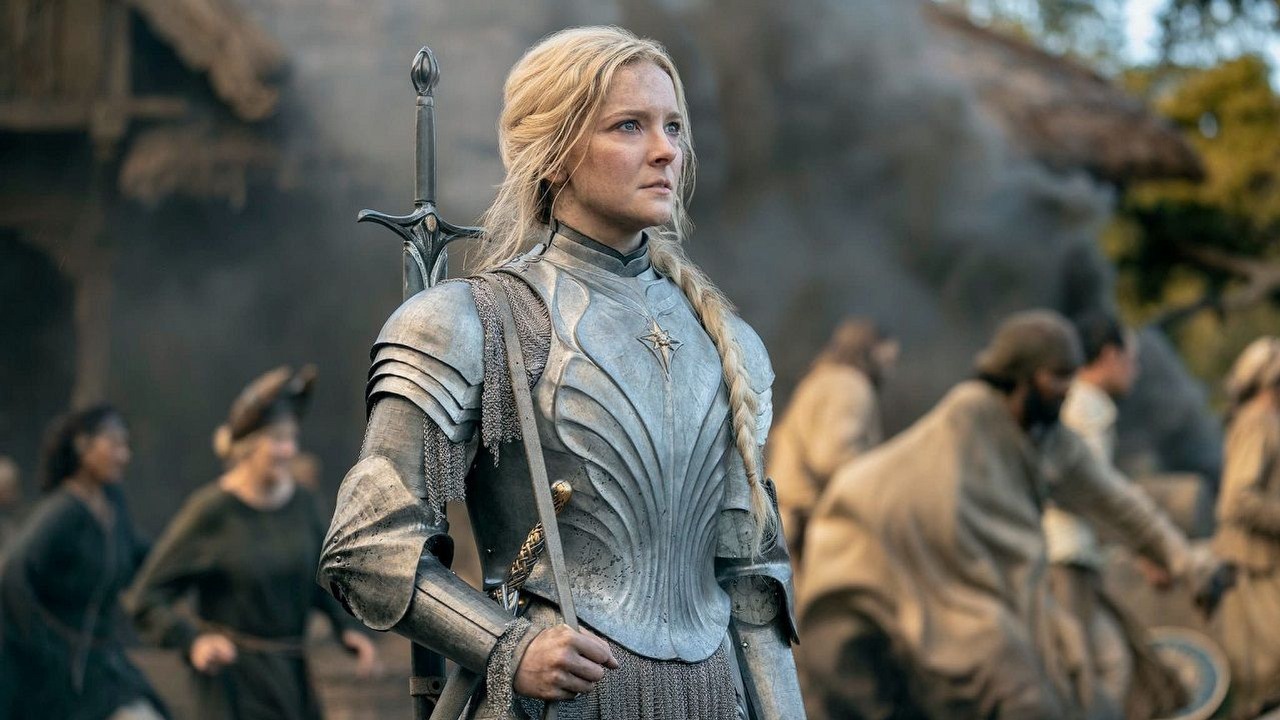 Ród smoka cały czas depcze po piętach Pierścieniom Władzy w wynikach oglądalności, źródło grafiki: Władca Pierścieni: Pierścienie Władzy; Patrick McKay i J.D. Payne; Amazon Studios; 2022.