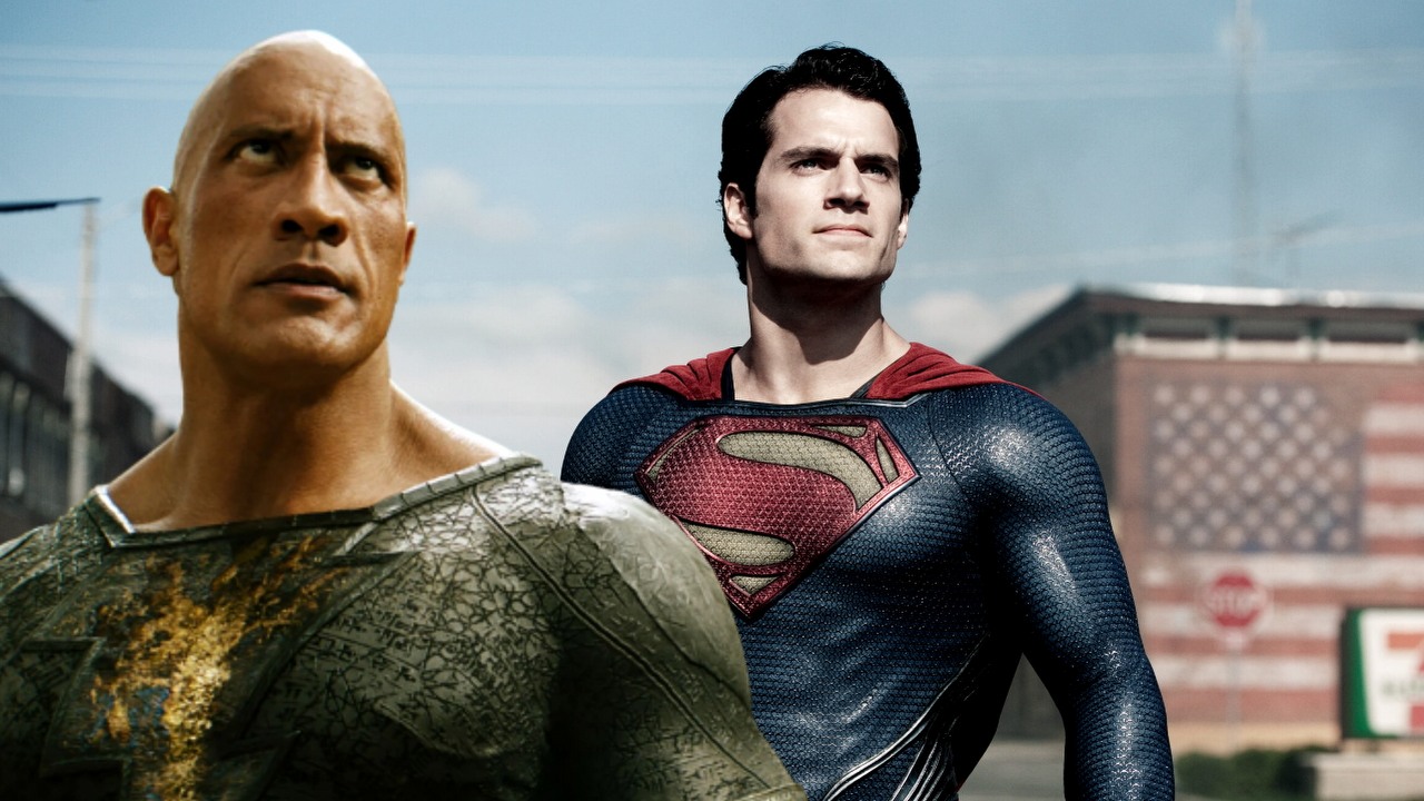 Dwayne Johnson twierdzi, że Warner Bros. nie chciało powrotu Supermana Henry'ego Cavilla, źródło grafiki: Człowiek ze Stali, Zack Snyder, Warner Bros., 2013, Black Adam, Jaume Collet-Serra, Warner Bros., 2022..