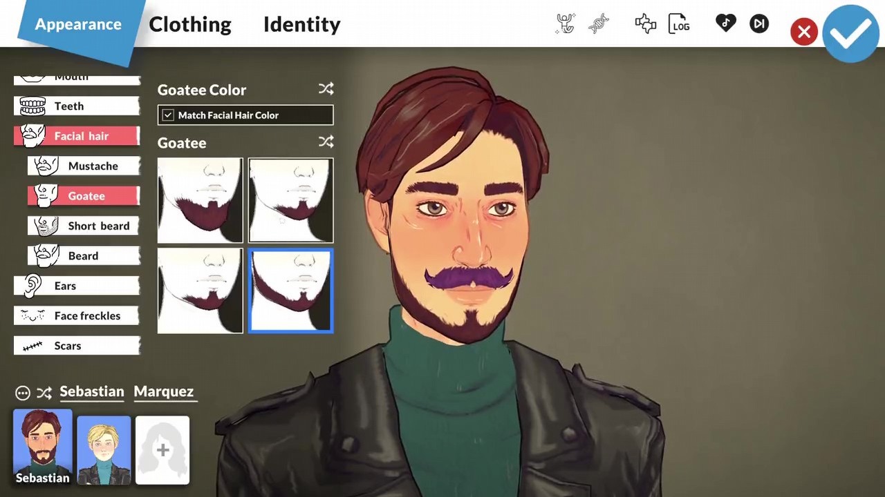 Paralives nie boi się The Sims 5, pokazano wybieranie zarostu, źródło grafiki: Twitter: Paralives.