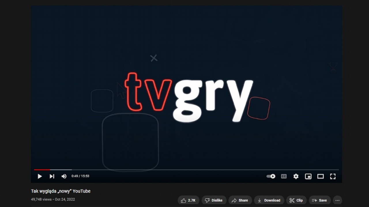 YouTube niedługo będzie wyglądał zupełnie inaczej, źródło grafiki: YouTube | tvgry.