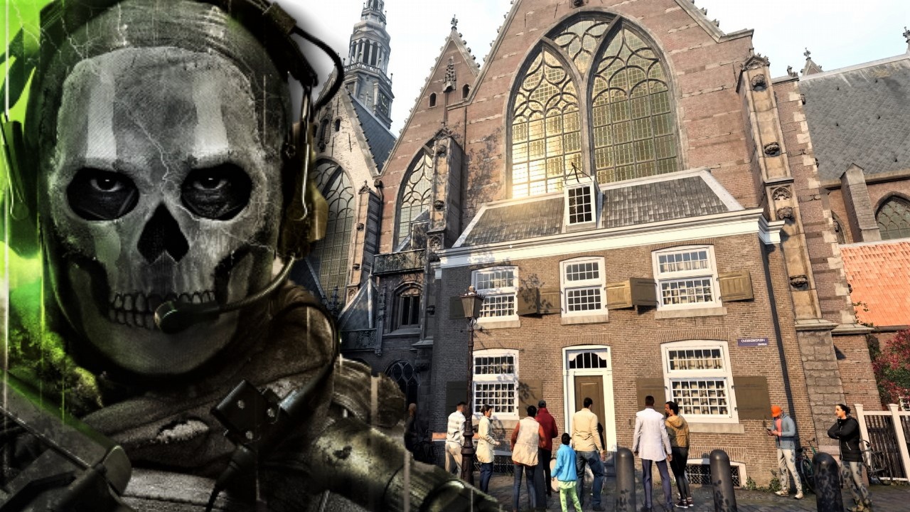 Amsterdam w CoD: MW2 jak żywy, porównanie dobrze to pokazuje, źródło grafiki: Activision Blizzard.