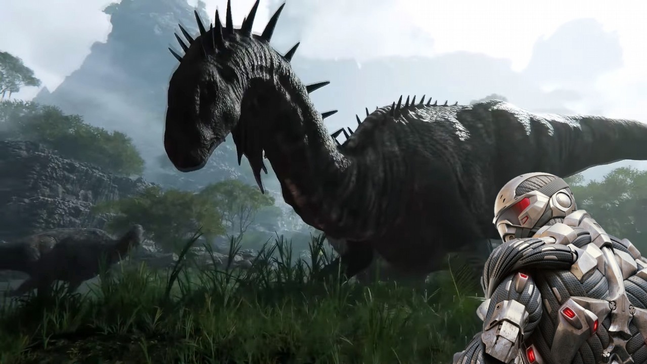Project Ferocious wygląda jak Crysis z dinozaurami; zobacz gameplay, źródło grafiki: OMYOG/Crytek..