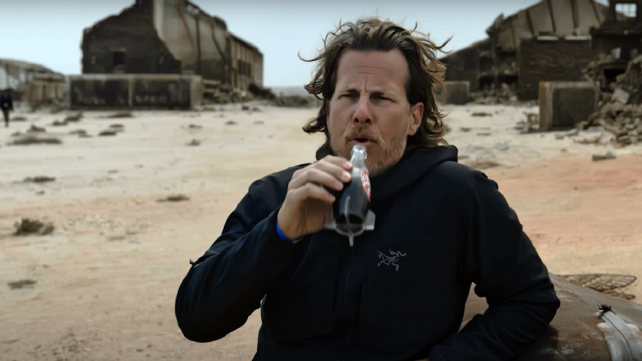 Serial Fallout z nowym wideo; pokazano fragment power armor, źródło grafiki: Jonathan Nolan / YouTube, Bethesda Softworks.