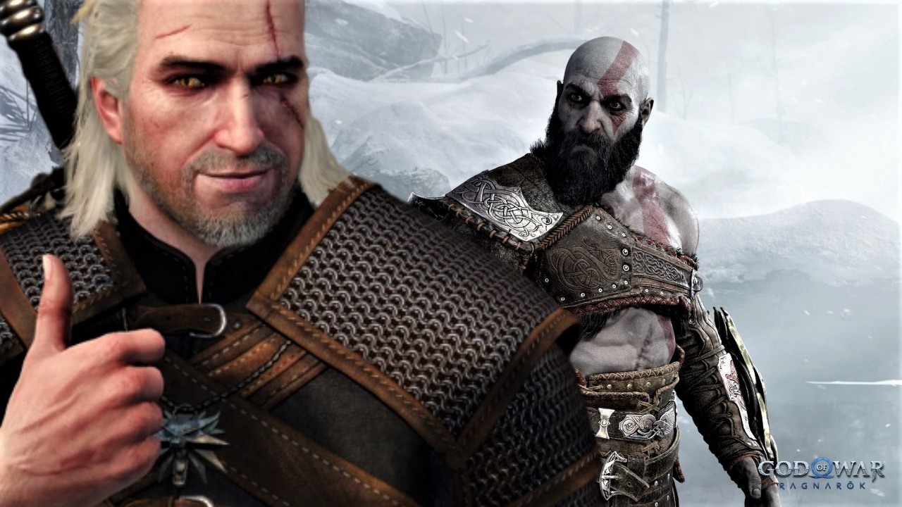 Wiedźmin 3 inspiracją dla God of War, twórcy wzorowali się na polskim RPG, źródło grafiki: CD Projekt RED, Sony Interactive Entertainment.