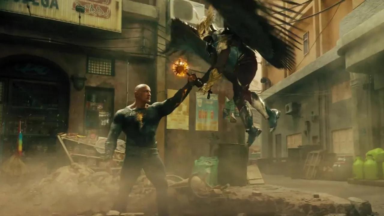 Black Adam nie mógł mieć kategorii R przez Dwayne'a Johnsona, źródło grafiki: Black Adam, reż. Jaume Collet-Serra, Warner Bros. Pictures, 2022.