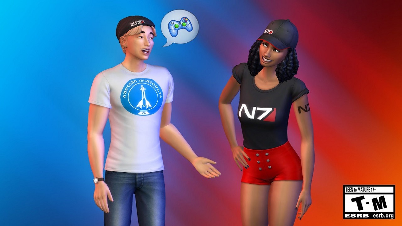 The Sims 4 z darmowymi fantami z Mass Effect, prezent rozbawił graczy, źródło grafiki: BioWare.