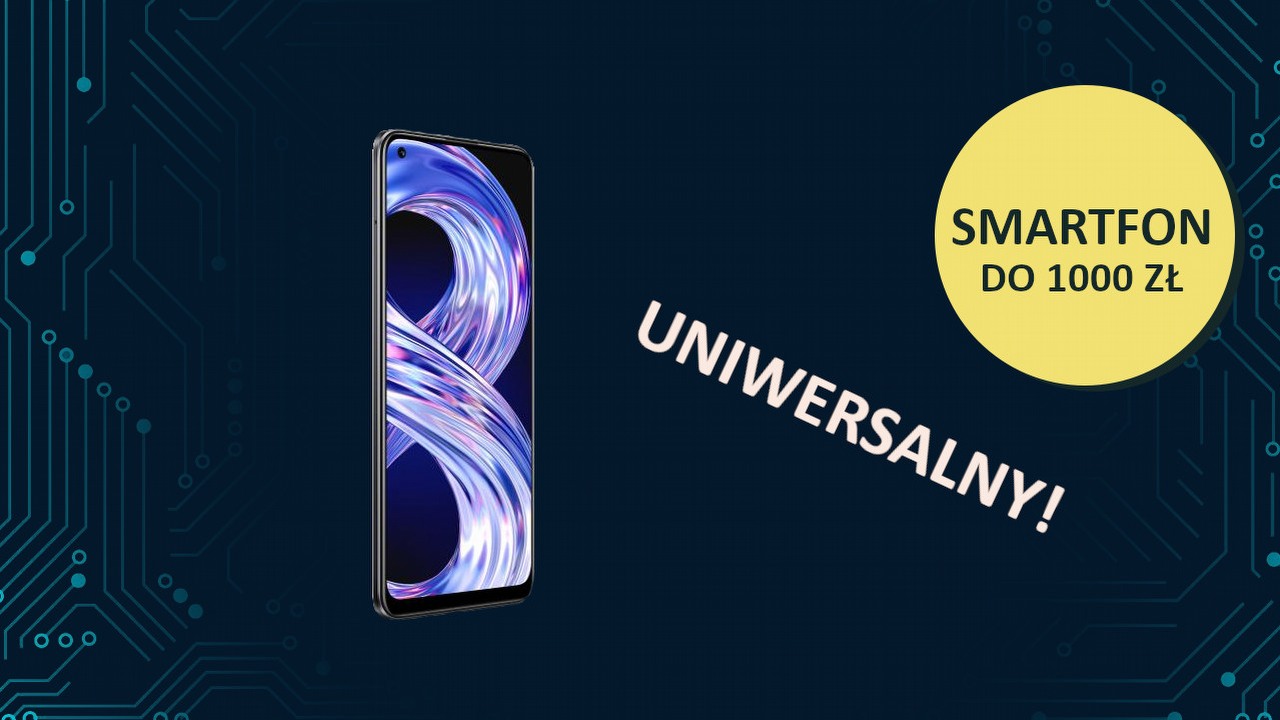 Realme 8 6/128 GB to naprawdę uniwersalny smartfon do 1000 zł, źródło grafiki: Realme.