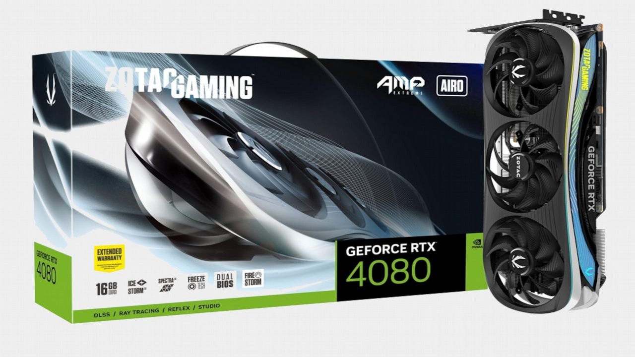 RTX 4080 jest drogi, ale oszczędny; pierwsze recenzje już w sieci, źródło grafiki: ZOTAC..