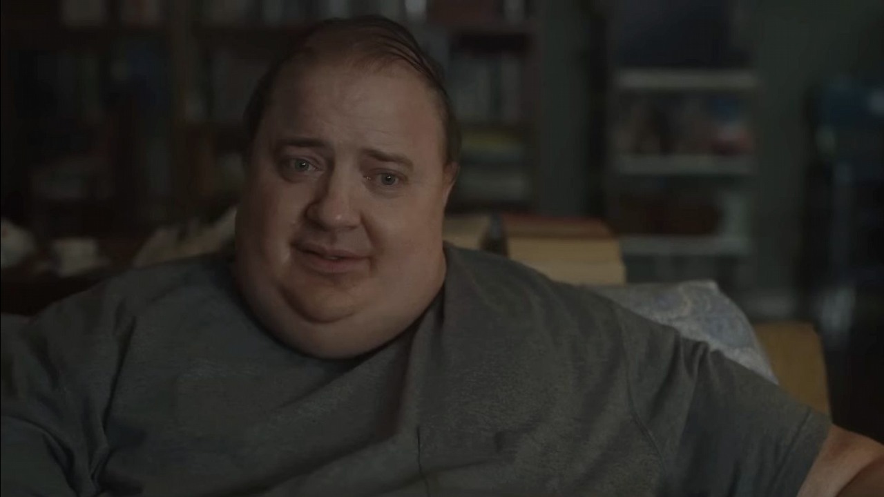 „Moja mama nie wychowała hipokryty”. Brendan Fraser nie pojawi się na gali Złotych Globów, źródło grafiki: Wieloryb; reż. Darren Aronofsky; A24; 2022.