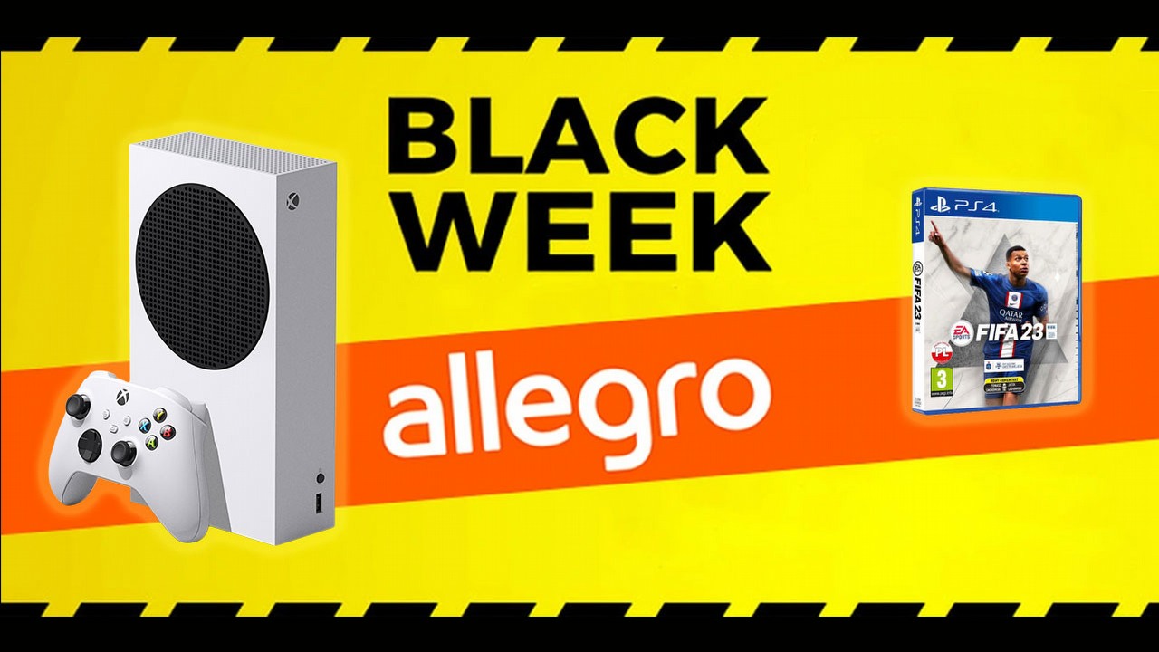 Xbox Series S i FIFA 23 w znakomitych cenach na Black Week z Allegro.