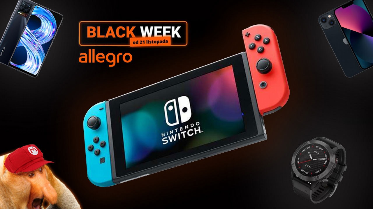 Nintendo Switch tanio na Black Friday w Allegro. To grzech nie skorzystać.