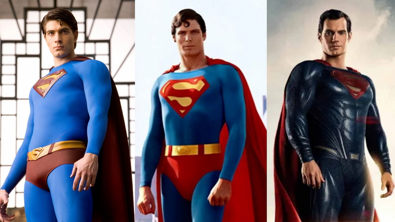 Dwayne „The Rock” Johnson wytypował najlepszego Supermana wszech czasów, źródło grafiki: Superman: Powrót, Bryan Singer, Warner Bros., 2006, Superman, Richard Donner, Dovemead Films, 1978, Liga Sprawiedliwości, Zack Snyder, Warner Bros., 2017.