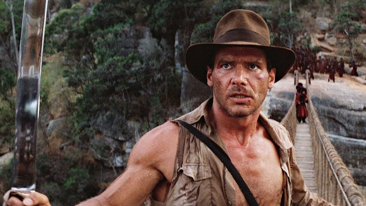 Indianę Jonesa przerosną lata 60.? Harrison Ford komentuje, źródło grafiki: Indiana Jones i Świątynia Zagłady; reż. Steven Spielberg; Paramount Pictures; 1984.