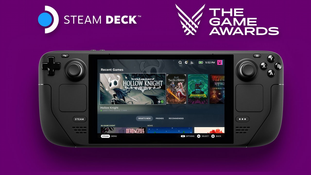 Steam Deck do wygrania co minutę podczas The Game Awards, znamy zasady, źródło grafiki: Valve.