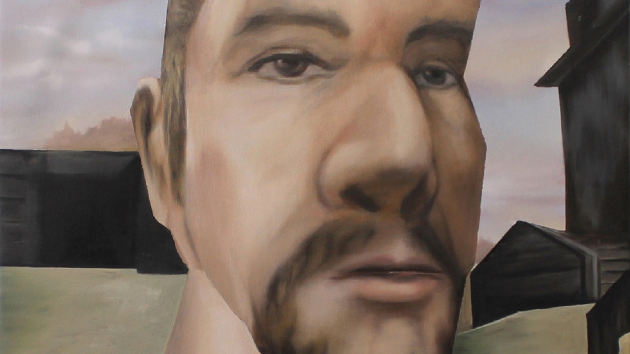 Gothic na dworcu PKP w Tarnowie, gra bohaterką wystawy malarskiej, źródło grafiki: Kolektyw malarski Bezimienny..