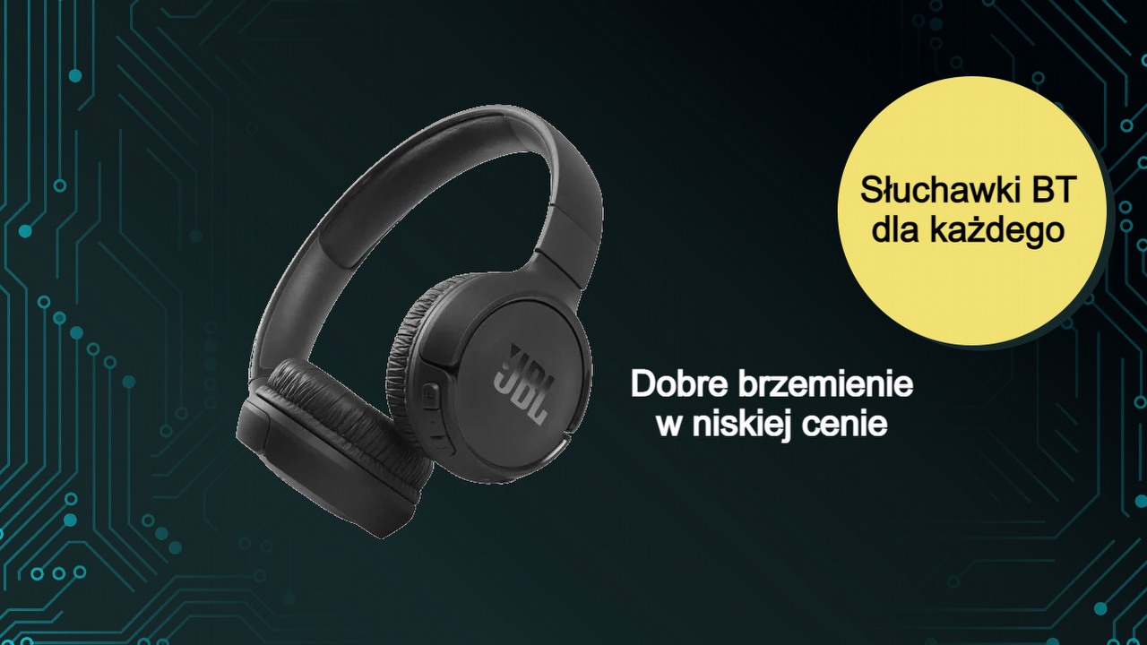 Tanie i z dobrym dźwiękiem - bezprzewodowe słuchawki nauszne JBL Tune 510BT, źródło grafiki: JBL.