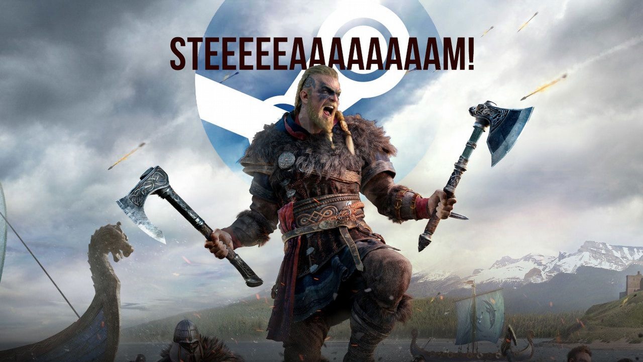 Koniec z podziałami na PC, debiut Valhalli na Steam to dobry znak, źródło grafiki: Ubisoft / Valve.