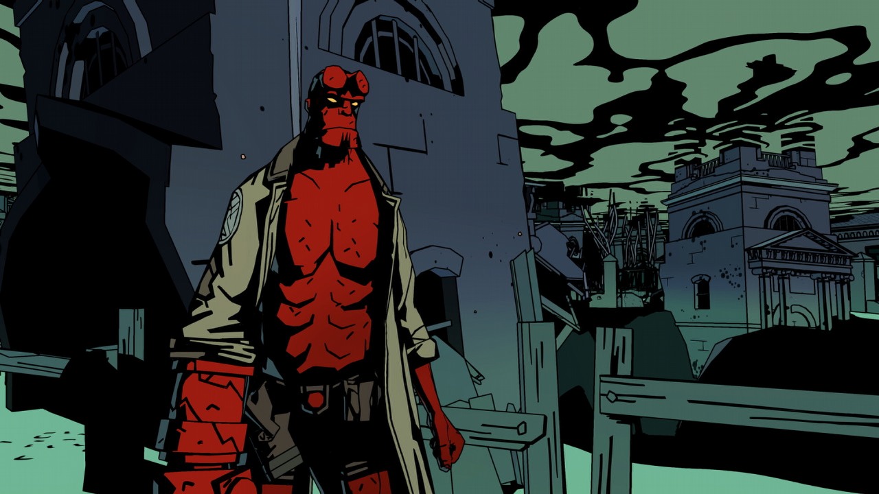 Hellboy: Web of Wyrd cieszy oko komiksową grafiką, źródło grafiki: store.steampowered.com.