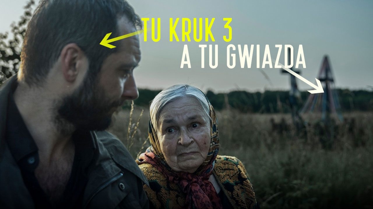 Prawdziwą gwiazdą 3. sezonu Kruka jest dla mnie Podlasie, źródło grafiki: Kruk. Jak tu ciemno, reż. Maciej Pieprzyca, Canal+ 2022.