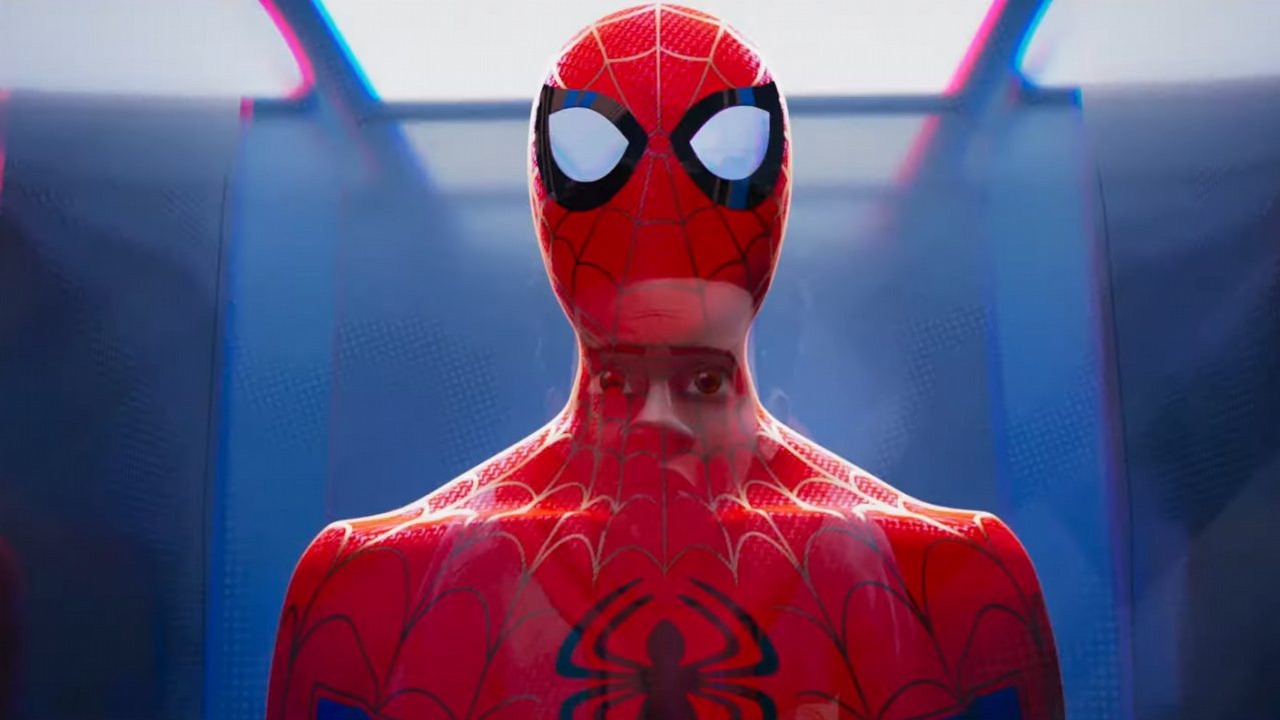 Miles Morales walczy z innymi Spider-Manami w zwiastunie Across the Spider-Verse, źródło grafiki: Spider-Man: Across the Spider-Verse; reż. Joaquim Dos Santos, Kemp Powers i Justin K. Thompson; Sony Pictures Entertainment; 2023.