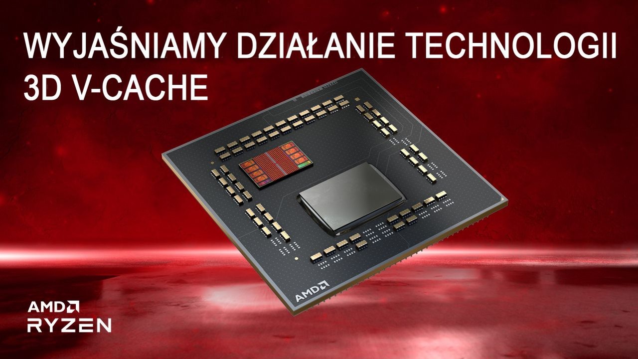 Czym jest technologia AMD 3D V-Cache w procesorze AMD Ryzen 7 5800X3D?, źródło grafiki: AMD.