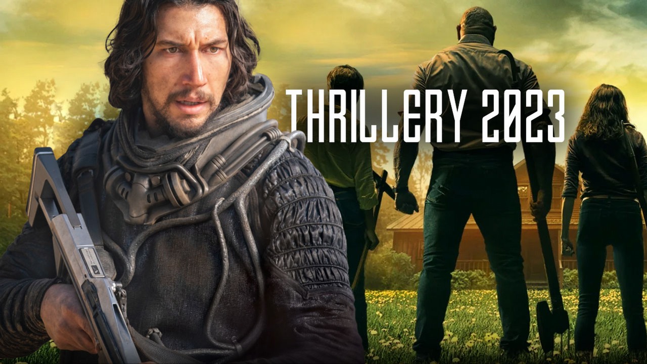 Najbardziej oczekiwane thrillery 2023 roku, źródło grafiki: 65, reż. Scott Beck, Bryan Woods, Sony Pictures Releasing 2023.