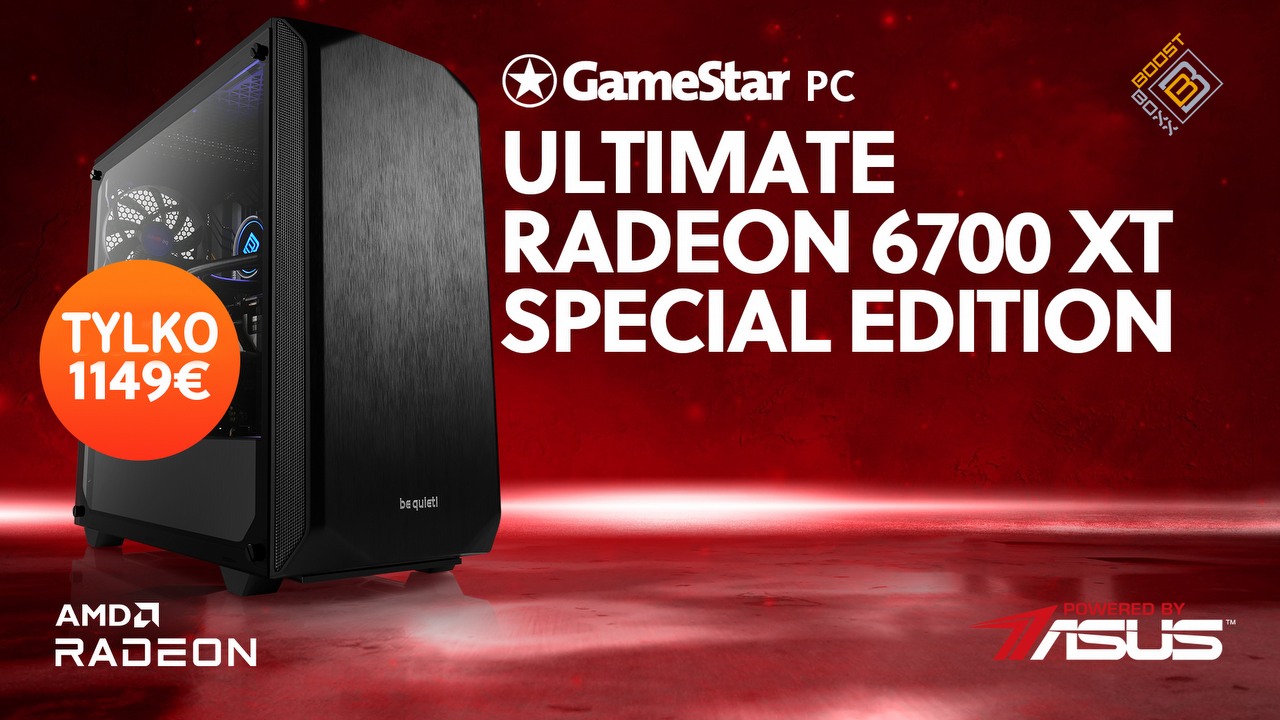 GameStar PC Ultimate Radeon 6700 XT Special Edition to komputer, na którym zagracie we wszystko, źródło grafiki: AMD.