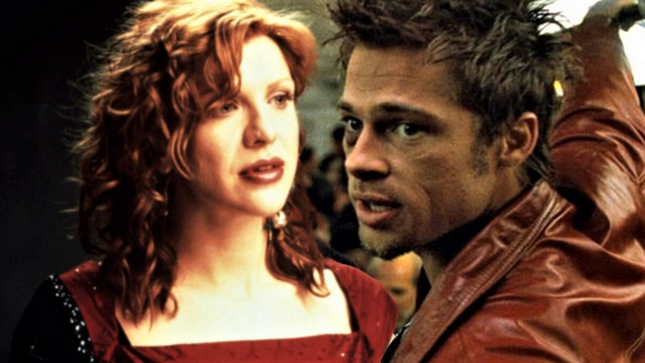 Courtney Love nie zagrała w Fight Clubie przez Brada Pitta? Powodem film o Kurcie Cobainie, źródło grafiki: Fight Club, David Fincher, Fox 2000 Pictures, 1999, 200 papierosów, Risa Bramon Garcia, Dogstar Films, 1999.